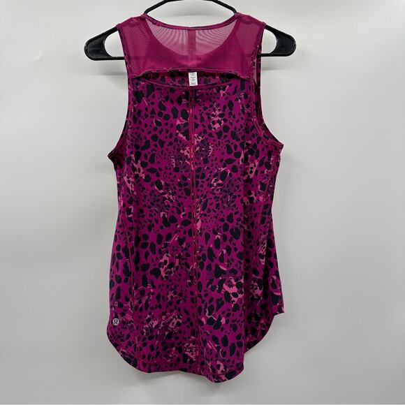 Lululemon Sculpt Tank Top in Cheetah Camo Magenta Purple Multi/Magenta Purple 4 - Picture 6 of 10